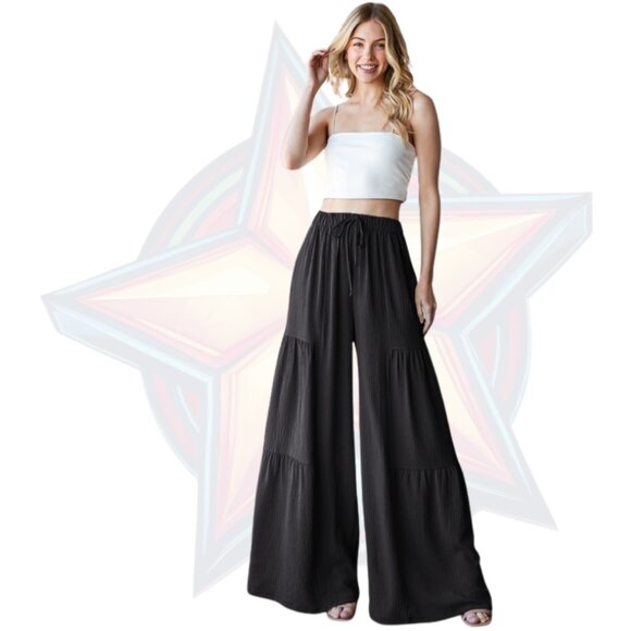 Heimish L Black Wide Leg Pants - Picture 2 of 2